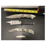 Winchester pocket knife, stationary blade knife &