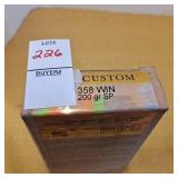 Hornady custom 358 Win 200 gr sp
