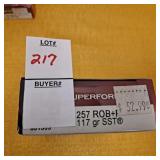 Hornady superformance 257 ROB+P 117 gr SST