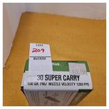 Remington 30 super carry 100 gr. FMJ MUZZLE