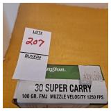 Remington 30 super carry 100 gr. FMJ MUZZLE