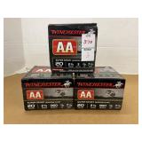 Three boxes of Winchester AA super sport 20