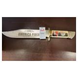 America First Donald J. Trump Bowie Knife