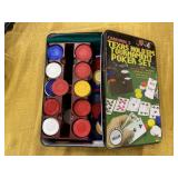 Texas holdï¿½em tournament poker set with metal