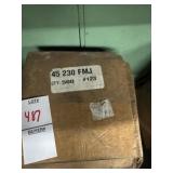 Zero 45 cal FMJ 500 count bullet