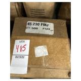 Zero 45 cal FMJ 500 count bullet