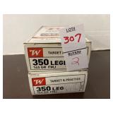2 boxes of Winchester 350 legend target and