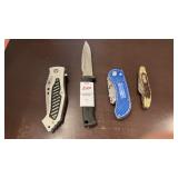 2 Pocket Knives, Folding Utility Knife, and Smith