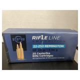 Rifle line - 22- 250 rem- sp 55gr.