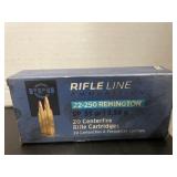 Rifle line - 22- 250 rem- sp 55gr.