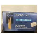 Rifle Line- 6,5 x 52 carcano SP 123 gr.