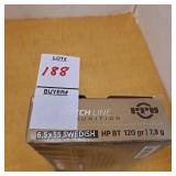 Match line ammunition 6,5x55 Swedish HP BT 120 gr