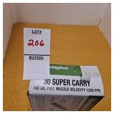 Remington 30 super carry 100 gr. FMJ MUZZLE