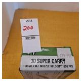 Remington 30 super carry 100 gr. FMJ MUZZLE
