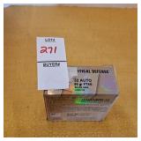 Hornady critical defense 32 auto 60 gr FTX brass