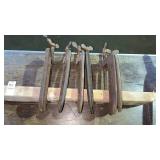 Assortment of C-clamps Assortment of C-clamps