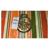 Vintage Brass Horse Medallion Vintage Brass Horse Medallion