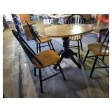 Round Kitchen Table and 4 Chairs, 40in Diameter Round Kitchen Table and 4 Chairs, 40in Diameter