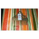 Vintage Brass Horse Comb Vintage Brass Horse Comb