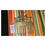 Vintage Brass Horse Comb Vintage Brass Horse Comb