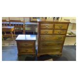 Chest of Drawers and End Table, 34x18x48in, Chest of Drawers and End Table, 34x18x48in,
