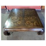 Large wooden coffee table 42 x 42 x 16 inches Large wooden coffee table 42 x 42 x 16 inches