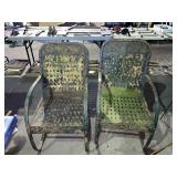 2 vintage metal outdoor chairs 2 vintage metal outdoor chairs