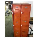 Vintage metal locker stand  with 6 numbered Vintage metal locker stand  with 6 numbered