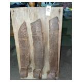 Vintage wall hanging with 3 primitive tools/ Vintage wall hanging with 3 primitive tools/