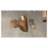 Vintage Broad Axe Head and Additional Axe Head Vintage Broad Axe Head and Additional Axe Head