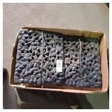 Two  Cast Iron Lava Rock Grill Plate Grates with Two  Cast Iron Lava Rock Grill Plate Grates with