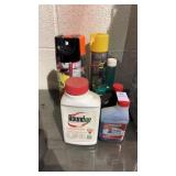 Assortment of Oils, Roundup, Bug Killer, etc Assortment of Oils, Roundup, Bug Killer, etc