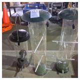 Three bird feeders Three bird feeders