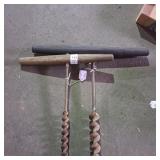 Two hand augers Two hand augers