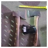 Vintage Craftsman hatchet with cover,C. THOMPSON Vintage Craftsman hatchet with cover,C. THOMPSON