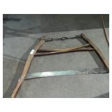 Vintage Large 2-Man Cross Cut Wood Cutting Vintage Large 2-Man Cross Cut Wood Cutting