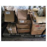 Assortment of parts mounts pump and misc items Assortment of parts mounts pump and misc items
