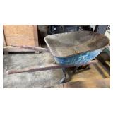 Blue Metal Wheel Barrow