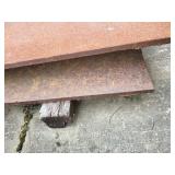 2 metal street covers 99in. X 60in. X 1/2 in.