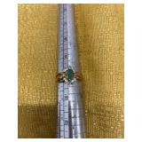 10 kt Ladies gem ring . Emerald????