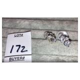 Crystal fashion stud earrings