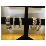 Rhinestone bracelets (5)