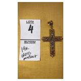 14k gold crucifix pendant