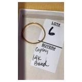 14k Copley band ring