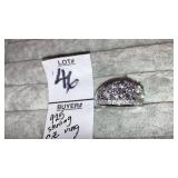 925 sterling & CZ ring
