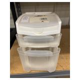 Plastic desk top organizer