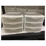 Sterlite  3 drawer storage containers (2)