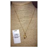 Unicorn pendant on chain