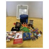 Halloween  earrings, tack pins, flag pins and