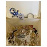 Pins, tack pins. Stick pins and keychain